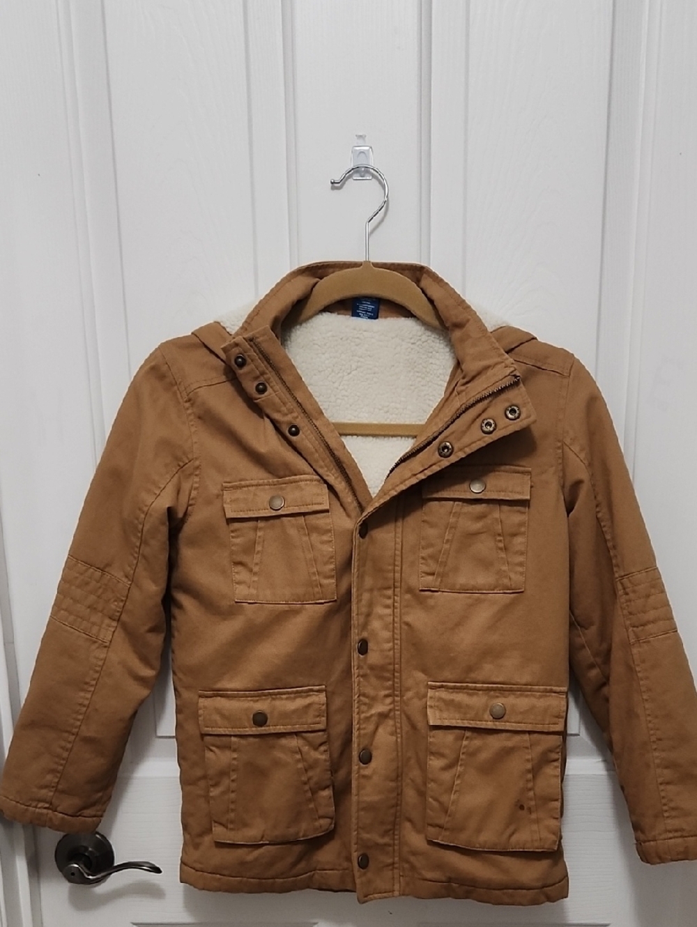 Arizona Jean Company Tan Sherpa-Lined Field Jacket